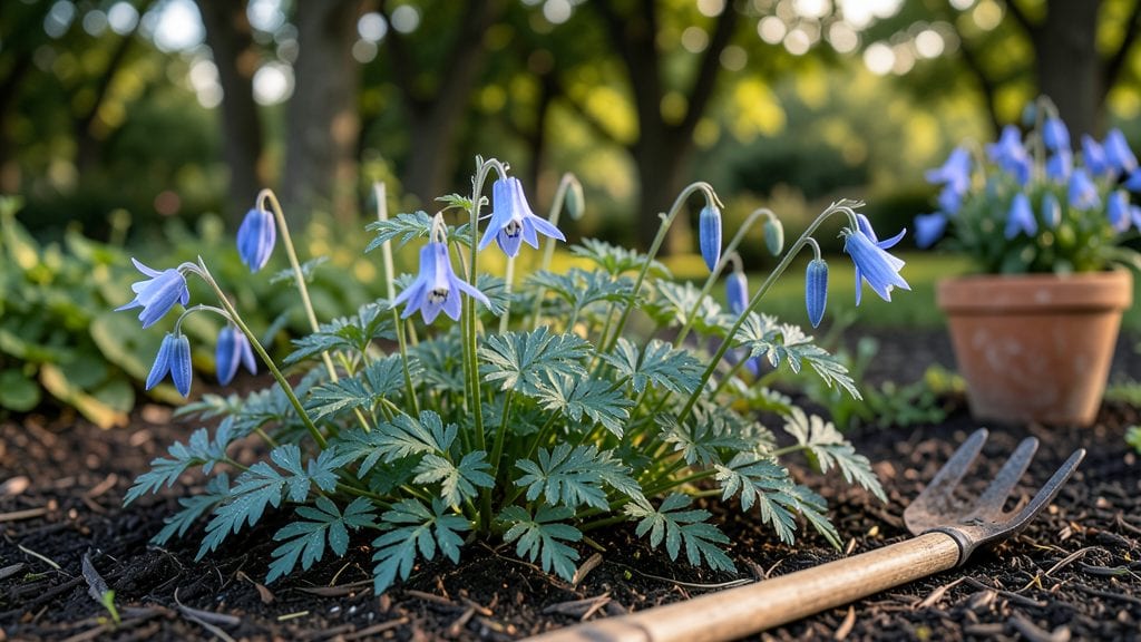 Blue Columbine Flowers: Pacific Northwest Pollinator Haven With Delicate Blue Blooms