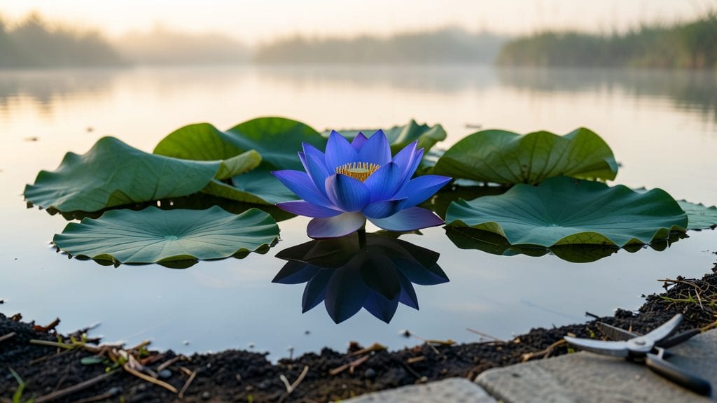 Blue Gorgeous Lotus Flower: Pacific Northwest's Frost-Resistant Stunner