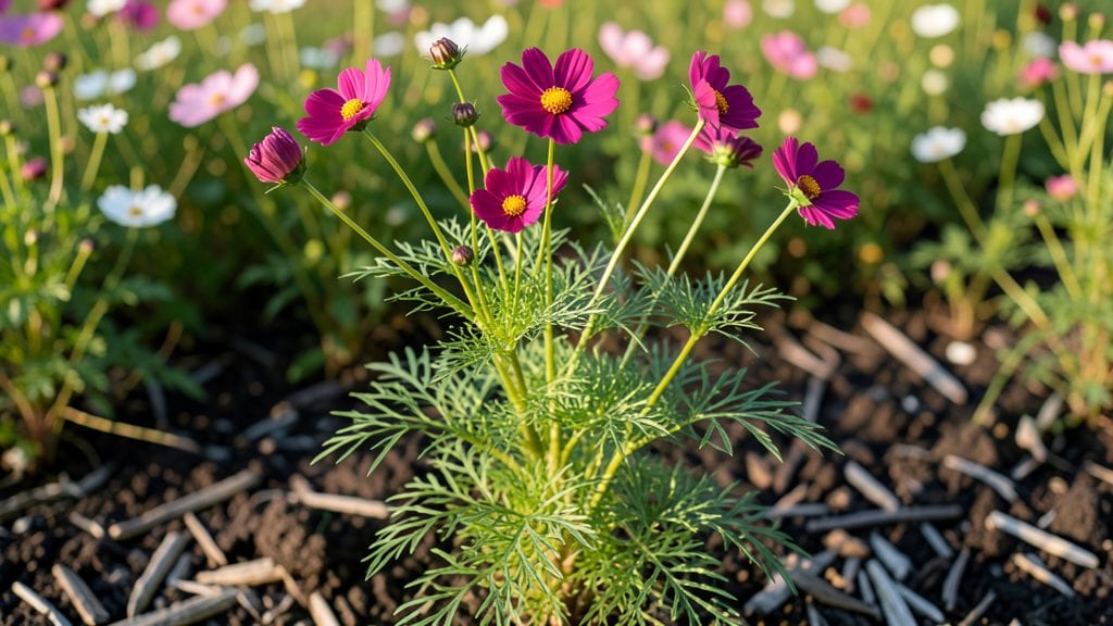 Cosmos Annual Flower Growing Guide: Bold Purple Blooms Year-Round in Pacific Northwest Climates