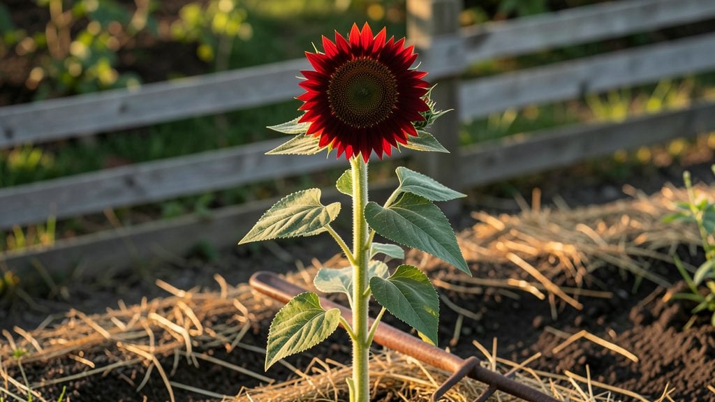 Crimson Queen Sunflower Growing Guide: Bold Height and Late-Season Drama