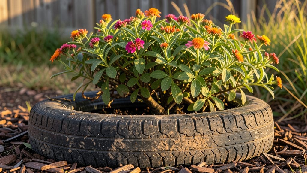 Flower Beds With Tires: Upcycled Planters for Lush Vertical Gardens