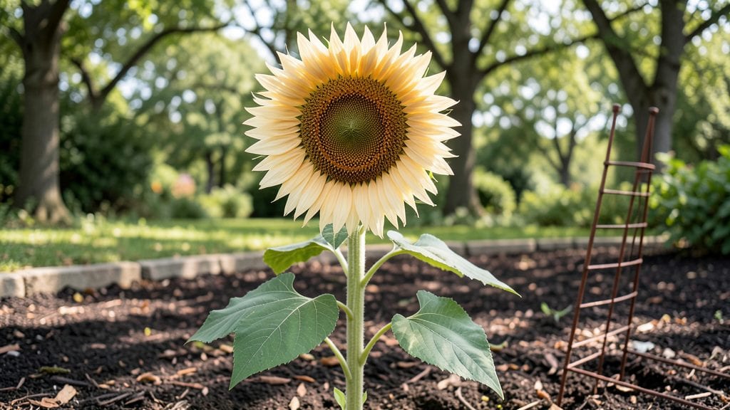 Giant Teddy Bear Sunflower: Whimsical Garden Statement With Floating Elegance