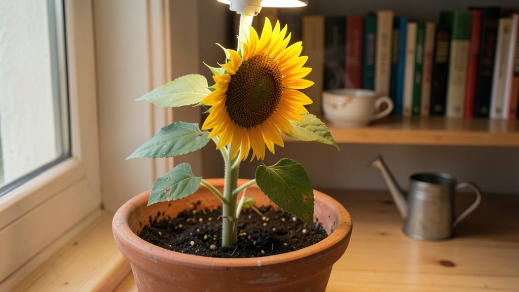 Grow Sunflowers Indoors: Towering Blooms Without Direct Sunlight