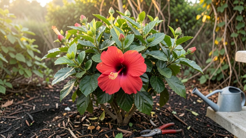Hibiscus Flower Blooming: Year-Round Vibrancy With Minimal Pruning Effort