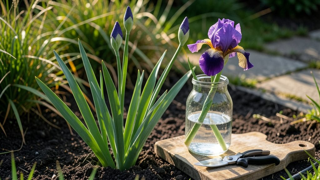 How to Cut Iris Flowers for Vase: Stems Trimmed for Long-Lasting Beauty