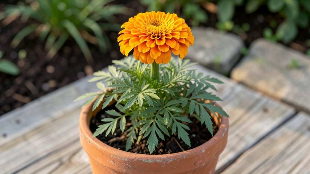 Marigolds in Flower Pots: Bold Blooms That Repel Pests Naturally