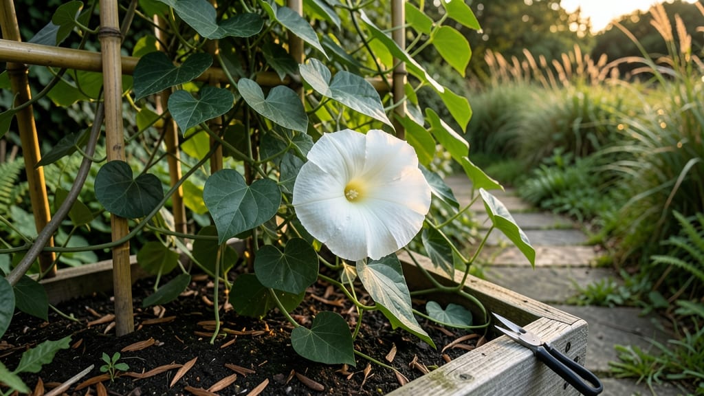 Moonflower Vine Pictures: Ethereal Twilight Garden Backdrops