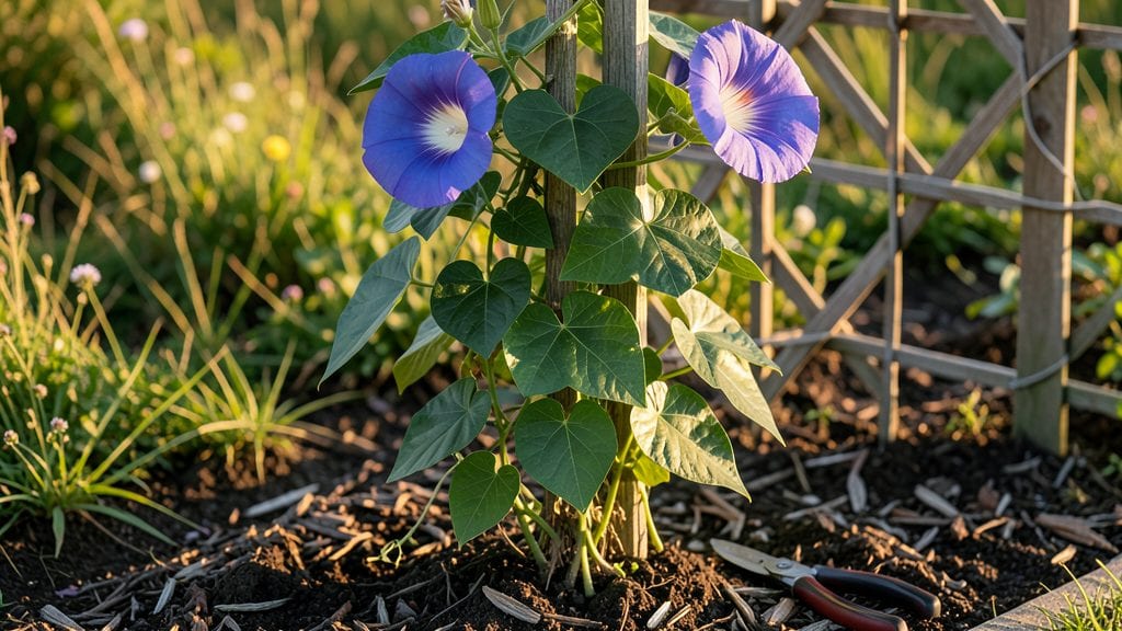 Morning Glory Flower Vine Growing Guide: Twilight Garden's Hummingbird Haven