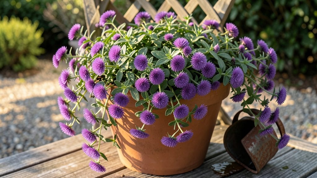Purple Puff Ball Flowers Growing Guide: Bold Pollinator Magnet With Year-Round Color
