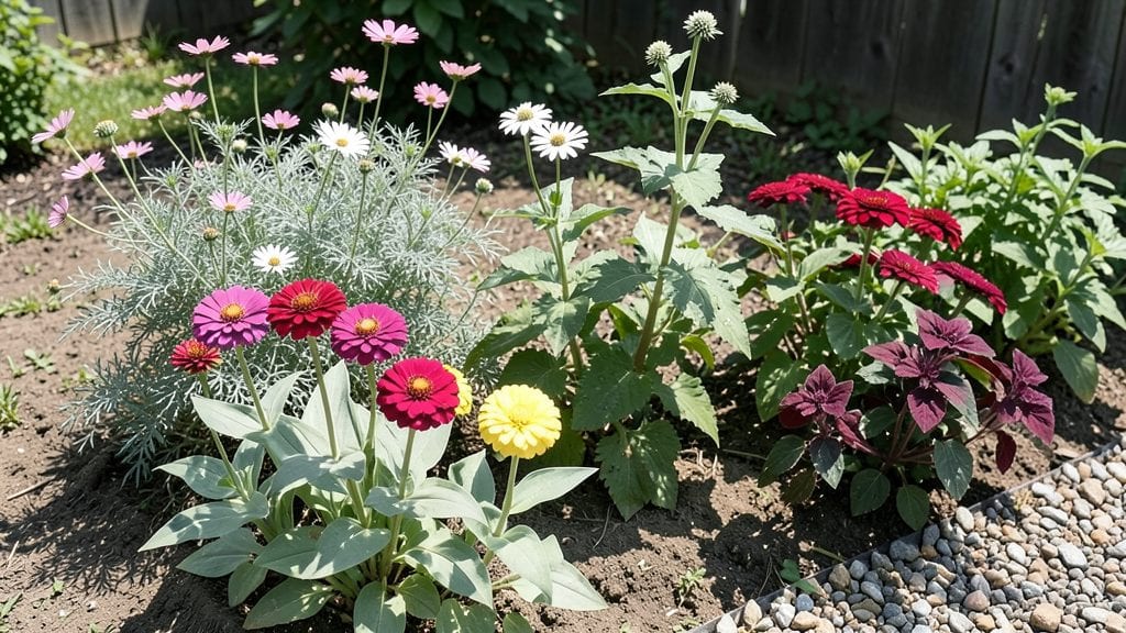Rainbow Garden Flowers: Vibrant Pollinator Haven With Year-Round Color