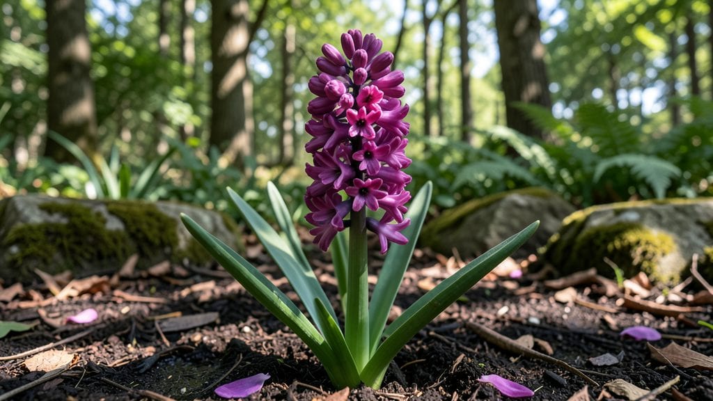 Single Hyacinth Flower: Dramatic Height and Fragrant Elegance for Gardens