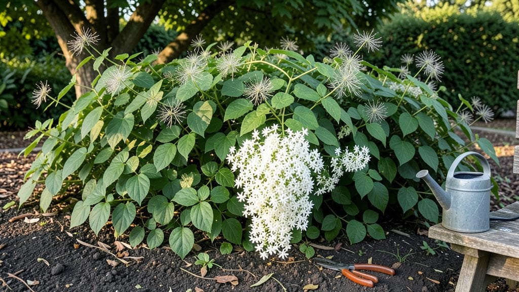 Sweet Autumn Clematis Flower Growing Guide: Hummingbird Magnet With Zero Deadheading