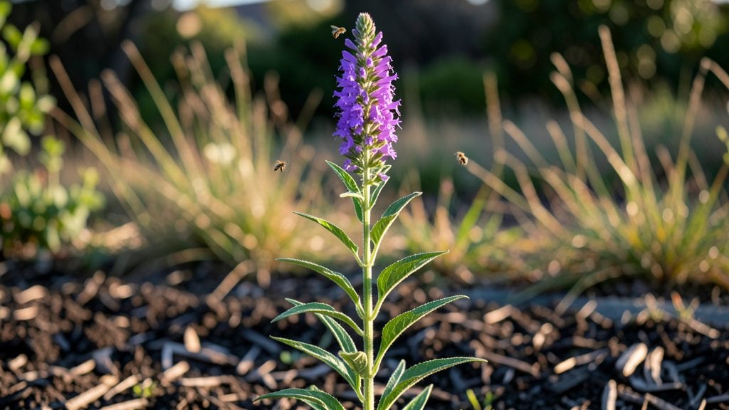 Tall Grass Plant With Purple Flowers: Pacific Northwest Pollinator Magnet