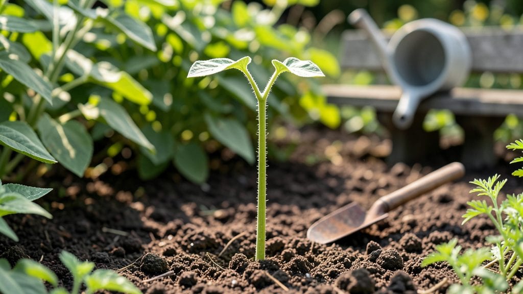 What Do Sunflowers Look Like When They Start to Grow: Tiny Leaves and Stalk Sprouts