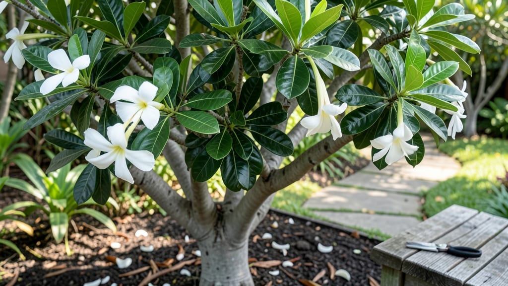 White Frangipani Flower: Fragrant Tropical Elegance for Pollinator Gardens